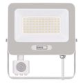 LED reflektor GLARO s pohybovým čidlom, 50 W, biely, IP54, 5000 lm, neutrálna biela