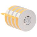 vidaXL Samolepiaca penová páska 4 ks Biela 30mm x 5m CR Pena