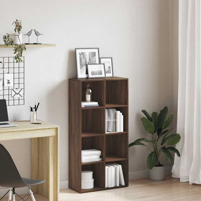 vidaXL Knižnica/komoda hnedý dub 66x30x130 cm spracované drevo
