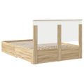 vidaXL Rám postele Sonoma dub 140 x 190 cm Kompozitné drevo