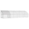 vidaXL Klietka pre sliepky 4 ks Strieborná 800 x 200 x 200 cm