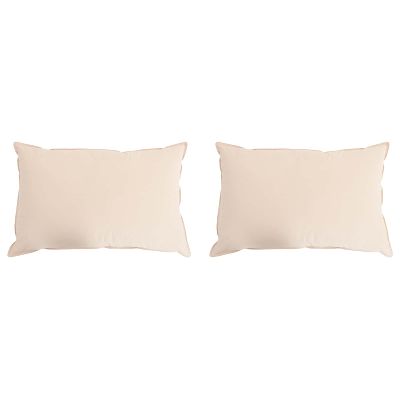 vidaXL Vankúš 2 ks 70 x 90 cm Celoročne Kapoková vlákno Béžová