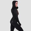 Dámska bežecká mikina 1/2 Zip Pulse Black - GymBeam, veľkosť M, veľkosť oblečenia M