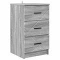 vidaXL Nočný stolík Sivý dub sonoma 38 x 38 x 66 cm Kompozitné drevo