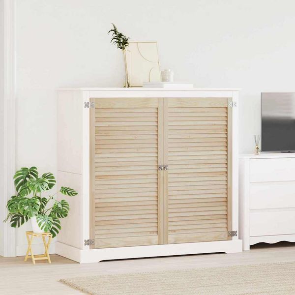 vidaXL Skříňové dvere s dverami 2 pcs Prírodná 110 x 2,1 x 59,5 cm