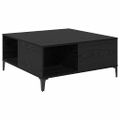 vidaXL Konferenčný stolík Čierny dub 80 x 80 x 36,5 cm