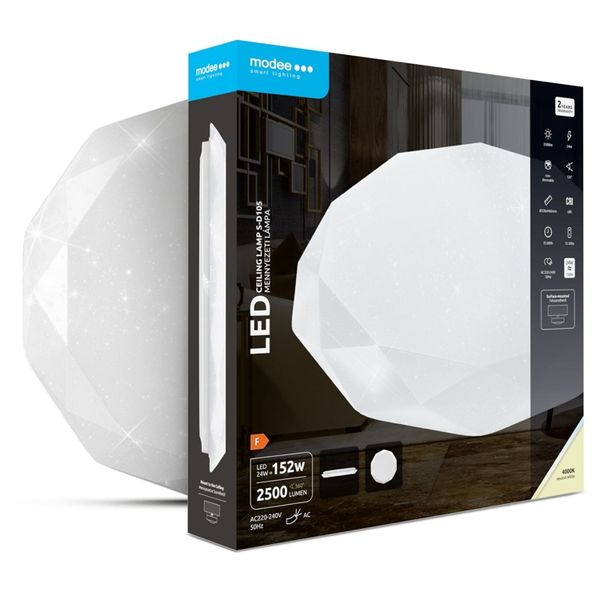 Modee Hviezdicové stropné svietidlo S-D105 24W 2500lm neutrálna biela (ML-CLS4000K24W-D105)