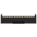 vidaXL Rám postele Čierny dub 203 x 93 x 50 cm Kompozitné drevo