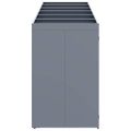 vidaXL Úložisko na 6 košov Wheelie Svetlosivá 408 x 77,5 x 121,5 cm