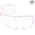 vidaXL Posteľ boxspring s matracom Tmavozelená 120 x 190 cm Zamat