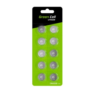 Green Cell XCR01 gombíková lítiová batéria CR2032 3V 220mAh 10ks, blister