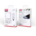 XO wall charger CE02C 2x USB 2,1A white + USB-C cable