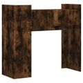 vidaXL Konzolový stolík dymový dub 100x35x90 cm kompozitné drevo