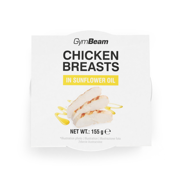 Kuracie prsia v slnečnicovom oleji - GymBeam, 155 g