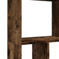 vidaXL Knižnica dymový dub 60x20x120,5 cm kompozitné drevo