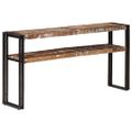 vidaXL Konzolový stolík 150x30x75 cm masívne recyklované drevo