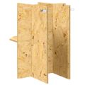vidaXL Základňa terária s poličkou Hnedá 40 x 40 x 50 cm OSB