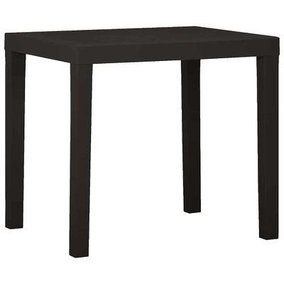 vidaXL Záhradný stôl antracitový 79x65x72 cm plast