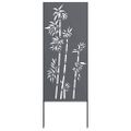 vidaXL Záhradná clona na súkromie Kvetinový Antracit 50 x 140 cm
