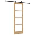 vidaXL Posuvné dvere ORKDAL 73,5 x 211 cm Prírodná a čierna