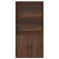 vidaXL Knižnica hnedý dub 60x24x120 cm kompozitné drevo