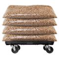 vidaXL Transportný vozík čierny polypropylén 300 kg