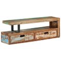 vidaXL TV stolík (118-200) x 30 x 40 cm masívne recyklované drevo