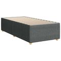 vidaXL Posteľ boxspring s matracom Tmavosivá 100 x 200 cm Látka