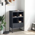 vidaXL Vysoká skrinka antracitová 68x39x111,5 cm oceľ