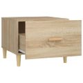vidaXL Konferenčné stolíky 2 ks dub sonoma 50x50x40cm kompozitné drevo