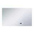 vidaXL Kúpeľňové LED zrkadlo, dotykový snímač+zobrazenie času 100x60cm
