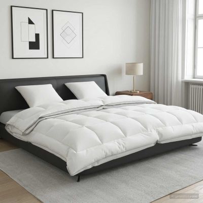 vidaXL Súprava paplóna a vankúša 3 ks 200x200 cm 4 ročné obdobia Vlnka