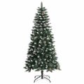 vidaXL Umelý vianočný stromček Zelená 120 cm PVC, plast a oceľ