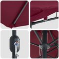 vidaXL Záhradný slnečník Bordeaux červená 385 x 209 x 244 cm Polyester