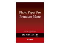 Hladký matný - 310 micron - A4 (210 x 297 mm) - 210 g/m² - 20 listov fotografický papier - pre PIXMA PRO-1, PRO-10, PRO-100