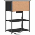 vidaXL Nočný stolík Čierny dub 55 x 31 x 76 cm Kompozitné drevo