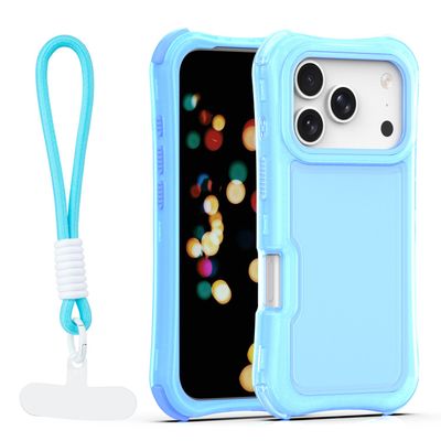 Puzdro Safepop s remienkom pre iPhone 17 Pro 6,3" modrá