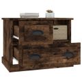 vidaXL Nočný stolík dymový dub 60x39x45 cm