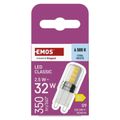 LED žiarovka Classic JC / G9 / 2,5 W (32 W) / 350 lm / Studená biela