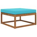 vidaXL Vankúš na vonkajšiu pohovku Polyester Tyrkysová 80 x 80 cm