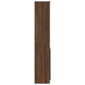 vidaXL Highboard Hnedý dub 37,5x35x180 cm Konštruktérske drevo