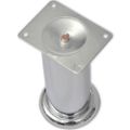 4 okrúhle nohy na pohovku, chrómové, 180 mm