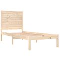 vidaXL Posteľný rám, drevený masív 75x190 cm, malé jednolôžko