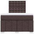 vidaXL Boxspring posteľ s matracom tmavohnedá 120x190 cm látka