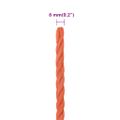vidaXL Pracovné lano oranžové 6 mm 100 m polypropylén