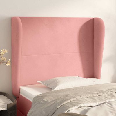 vidaXL Čelo postele so záhybmi čierne 83x23x118/128 cm zamat