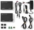 NEDIS HDMI extender/ přes Cat6/ do 60 m/ 4K@60Hz/ 18 Gbps/ HDMI/ LAN/ RS-232/ kov/ antracit Extender, HDMI 2.0, CAT6, vysílac+prijímac, 60m, 4K pri 60Hz, 18Gbps, RS-232, s IR prenosem ovládání, kov, cerný