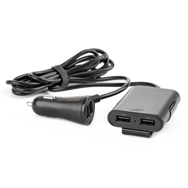 Nabíjačka do auta 4x USB s predlžovacím káblom AMiO-01986
