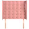 vidaXL Čelo postele so záhybmi čierne 93x23x118/128 cm zamat
