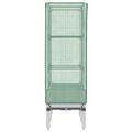 vidaXL Záhon s krytom na skleník ratanový vzhľad 80x40x140 cm